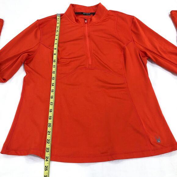 Spyder SP146 Orange Half Zip Pullover - Picture 7 of 8